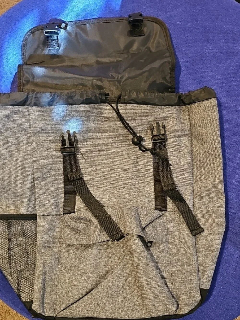 Grey Messenger/school Bag